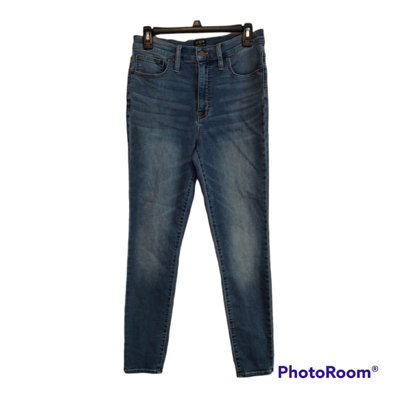 J.Crew high waist dark wash skinny jeans